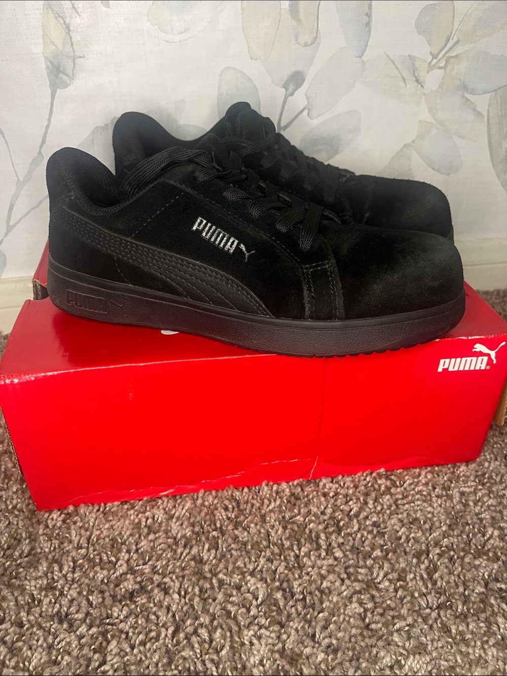 Puma Iconic Black Women Wide Low safety Sneakers